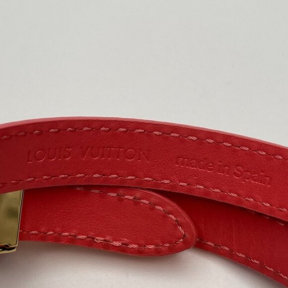 Louis Vuitton Pink Vernis Leather Box It Triple Wrap Bracelet - Preowned - Picture 7 of 9